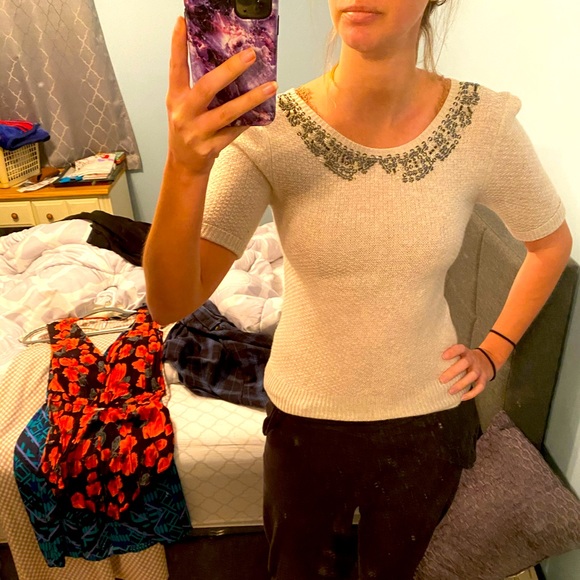 Short sleeve sweater top by free people - Picture 1 of 4